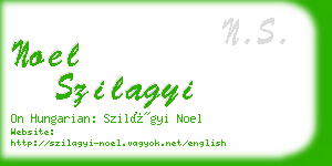 noel szilagyi business card